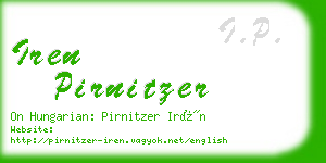 iren pirnitzer business card